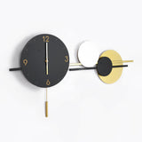 Reloj de pared silencioso de gran tamaño geométrico simple Decoración de moda moderna