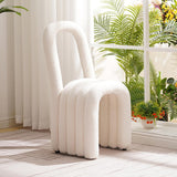 Chaise de chaise de chaise de salle de salle à manger blanc moderne (ensemble de 2)