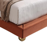 Lit de plate-forme roi moderne lit basé au lit bas profil