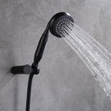 Ruth Industrial Pipe Grifo de llenado de bañera montado en la pared con ducha de mano Latón macizo