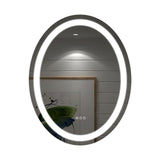 Ovale moderne 20 "x 28" mural Miroir de salle de bain sans cadre