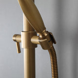 Antik-Messing-Duschsystem zur Wandmontage mit 20,3 cm Regenduschkopf und Handbrause