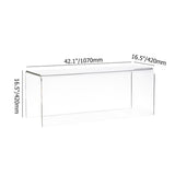 42.1 "Minimaliste moderne acrylique Clear Backless Entryway Bench
