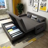 سرير أريكة قابلة للتحويل القابل للتحويل العميق العميق مع نائم كامل مع قطن تخزين وتنجيد الكتان