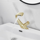 Robinet de lavabo de salle de bain en cascade de salle de bain en cascade de salle de bain 1 trous créative contemporaine