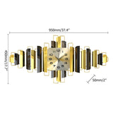 3d moderne chronomètre surdimensionné géométrie créative décoration intérieure