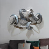 Modern Irregular Metal Wall Decor Abstract Overlapping Wall Art