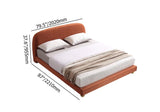 Lit de plate-forme roi moderne lit basé au lit bas profil