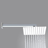 Modern 12" Wall Mounted Shower System with Handheld Shower Pressure Balance Valve