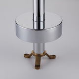 Brewst Floor Mount Tub Filler Brass Freestanding Bathtub Faucet with Hand Shower