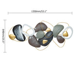 ديكور الحجر المعدني الإبداعي الفاخر ديكور الجدار الحديث 53.1 "L x 25.5" H