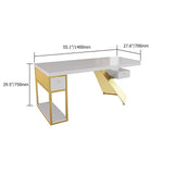 Blauer drehbarer Bürostuhl für Schreibtisch, gepolsterter Kunstleder-Arbeitsstuhl, höhenverstellbar