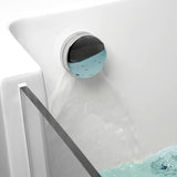 71" Acryl-LED-Wassermassage-Badewannen-Dekoration transparent in Weiß