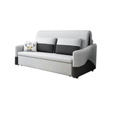 Sofá cama completo moderno Sofá convertible tapizado en lino con almacenamiento