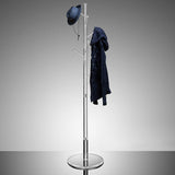 Support minimaliste en manteau d'arbre transparent support de support de manteau d'entrée avec 8 crochets