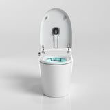 Toilettes automatiques allongées à 1 pièce intelligente dans l'écran d'affichage LED blanc