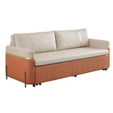 79 "canapé-lit complet avec rangement coton convertible rembourré et lin
