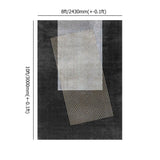 5' x 8' Designer-Teppich im modernen Stil, rechteckig, schwarz, geometrisch und physikalisch