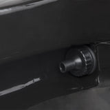 Inodoro cuadrado inteligente de piso de una pieza negro con control remoto y tapa automática