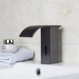 Milly Waterfall Spout Electronic Automatic Sensor Hot & Cold Bathroom Sink Faucet Touchless Antique Black