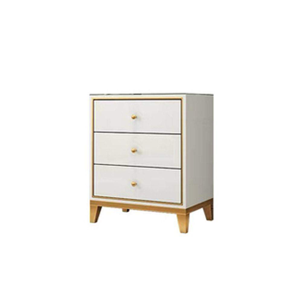 Post-Modern White Cabinet Tempered Glass Chest with 3 Drawers in Small-Richsoul-Cabinets &amp; Chests,Furniture,Living Room Furniture