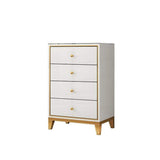Post-Modern White Cabinet Tempered Glass Chest with 3 Drawers in Small-Richsoul-Cabinets &amp; Chests,Furniture,Living Room Furniture