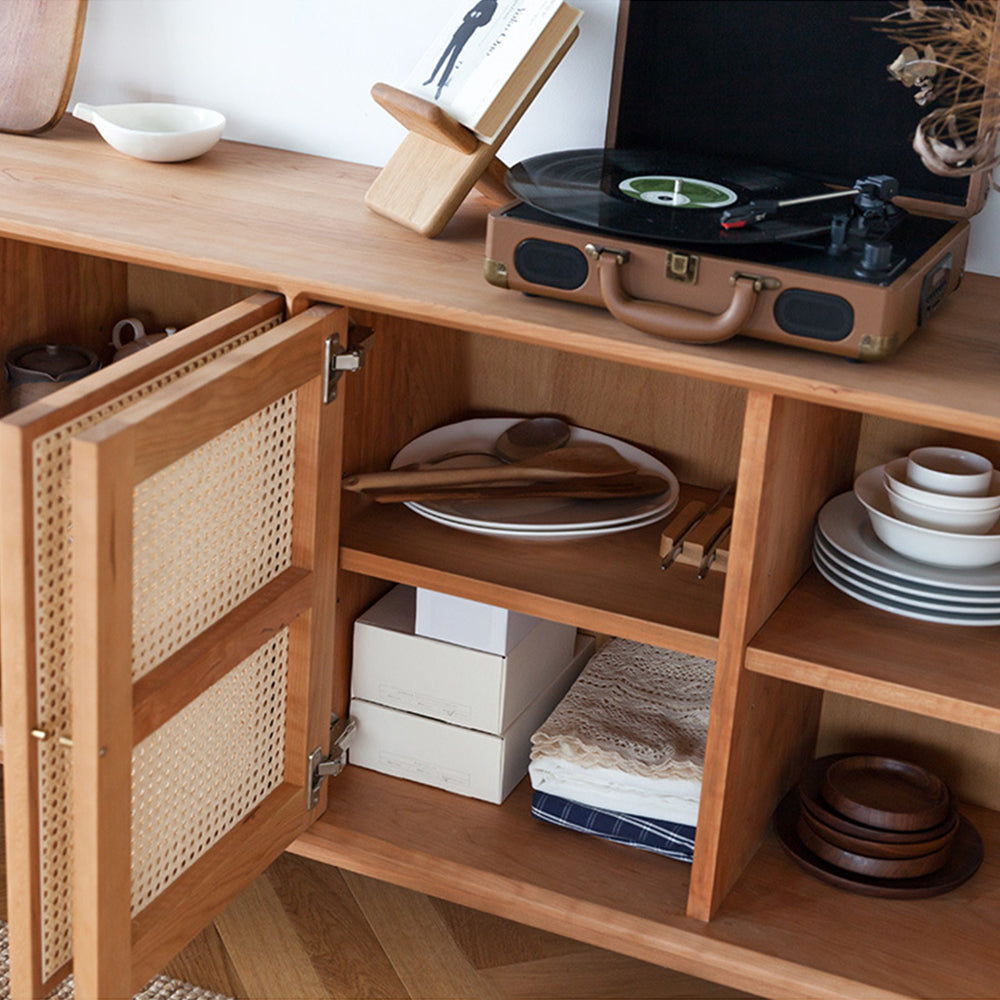 Shelf Filing Kitchen Cabinets Storage Display Nordic Buffet Closet