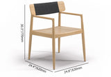حديثة الخشب في الهواء الطلق كرسي الطعام كرسي في الطبيعة (مجموعة من 2)