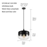 Nordic Modern Loft Hanging Glass Pendant Lamp-lamp