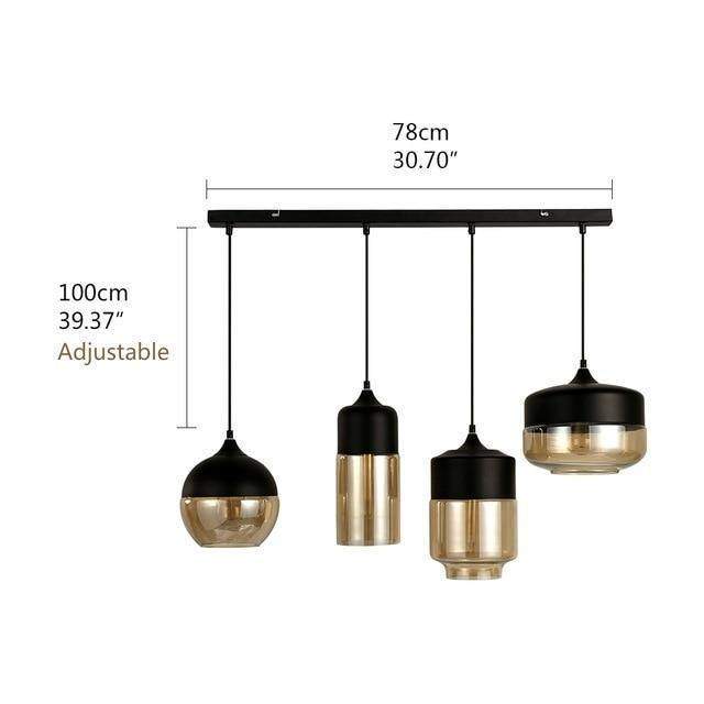 Nordic Modern Loft Hanging Glass Pendant Lamp-lamp