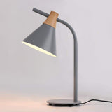 Nordic Simple Iron Wood Table Lamp-iron,lamp