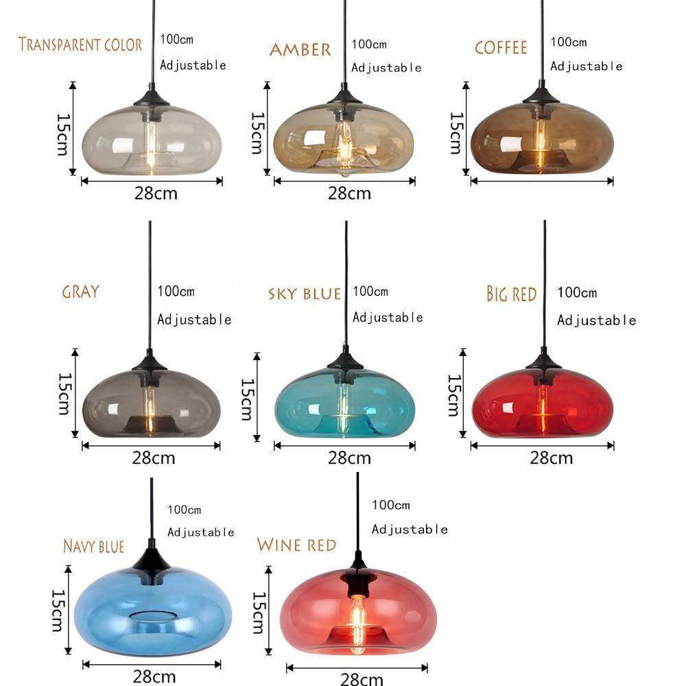 Nordic Modern Color Glass Lustre Pendant Lamp-lighting,pendant