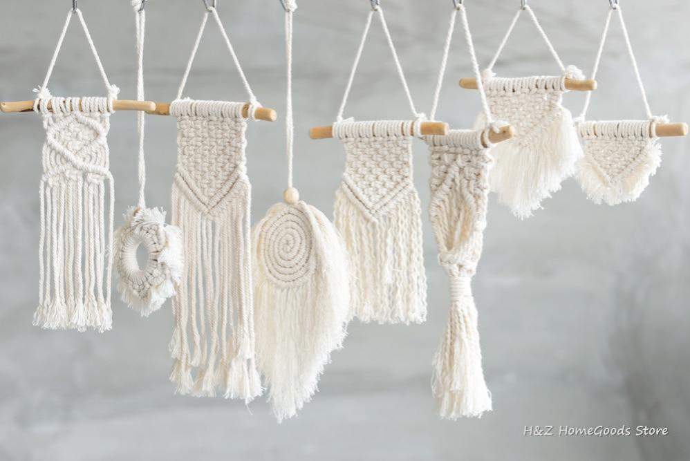 Small Nordic Hand-woven Tapestry Macrame Wall Hanging-Richsoul™-Macrame Wall Hanging