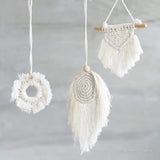 Small Nordic Hand-woven Tapestry Macrame Wall Hanging-Macrame Wall Hanging