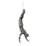 Climbing Man Resin Iron Wire Wall Hanging Decoration-Home Décor