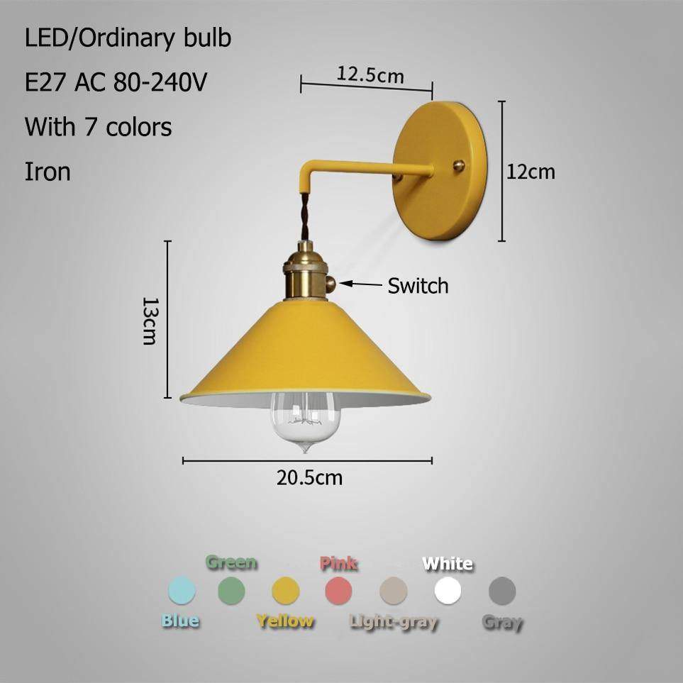 Color LED Iron Wall Light-Iron,lighting